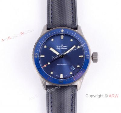  Best 1:1 Replica Blancpain Fifty Fathoms Bathyscaphe Cal.1315 Watch Ceramic Blue Bezel